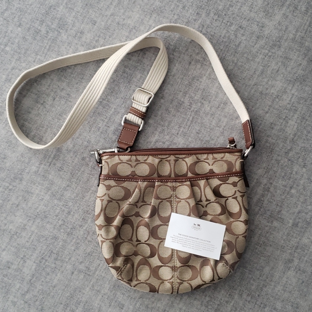 Coach Signature Collection over the shoulder bag